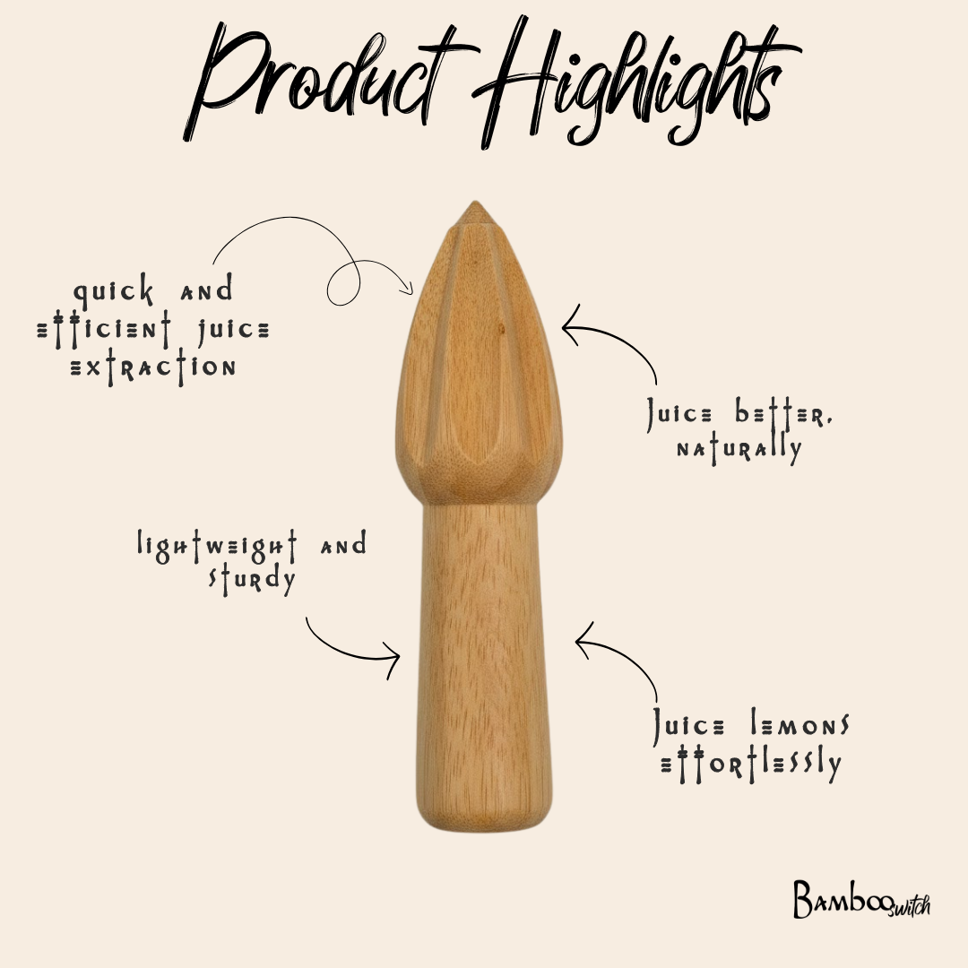 Bamboo Lemon Juicer Drill