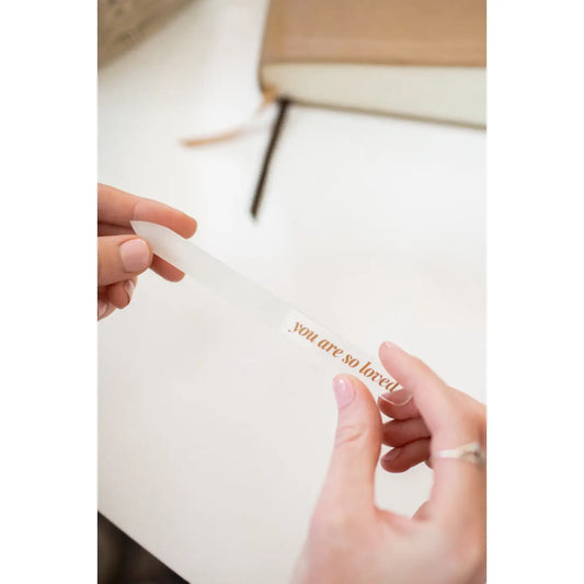 Glass Nail File 'you Are So Loved'