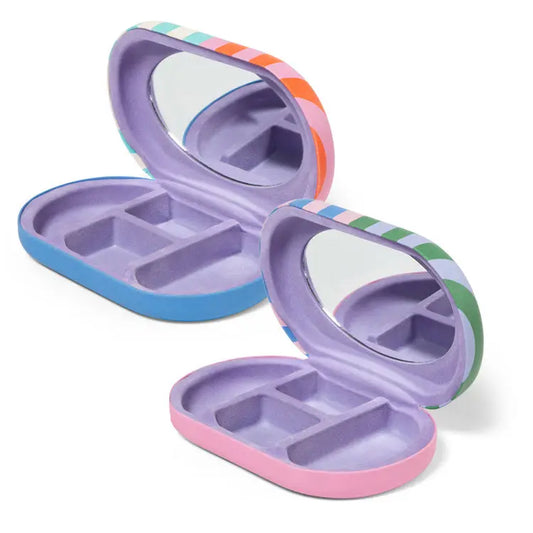 Kikkerland Travel Jewelry Case with Mirror
