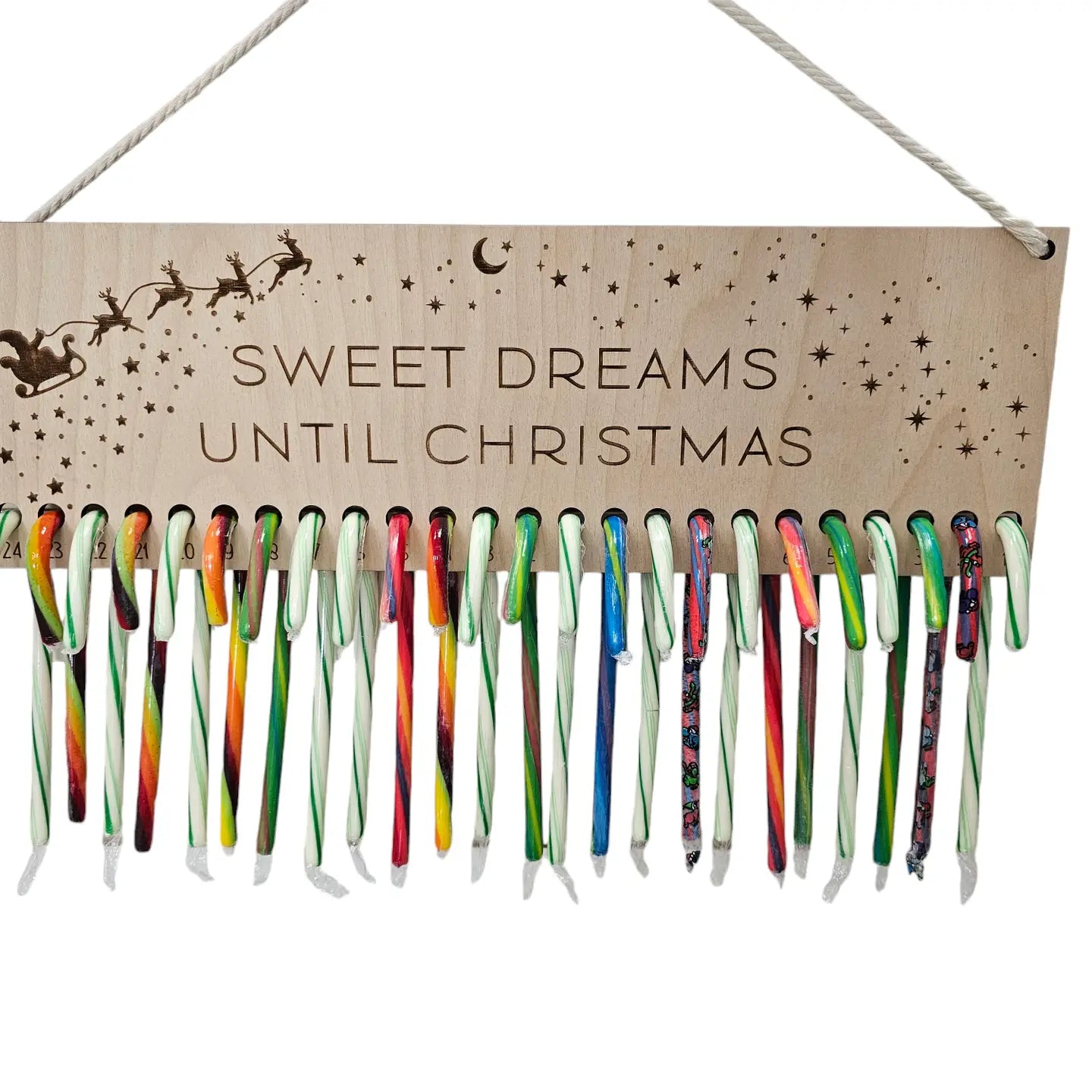 Christmas Countdown Wooden Calendar