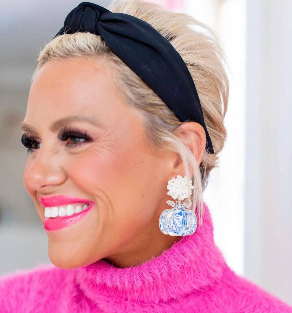 Fall Chinoiserie Pumpkin Earrings