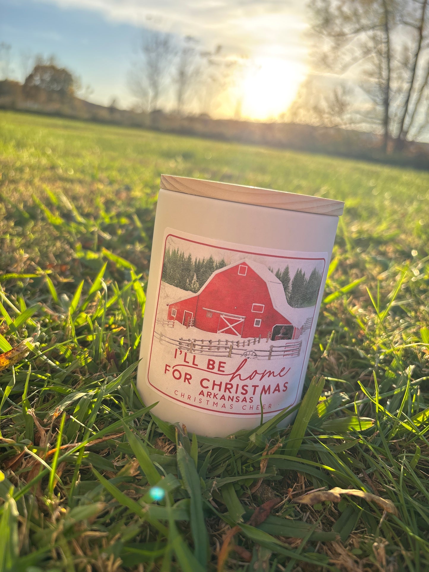 Arkansas Christmas Candle