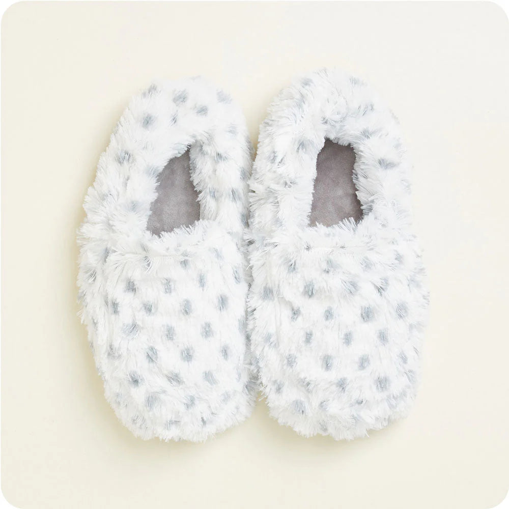 Warmies Snowy Heatable Slippers | Microwavable Lavender Slippers