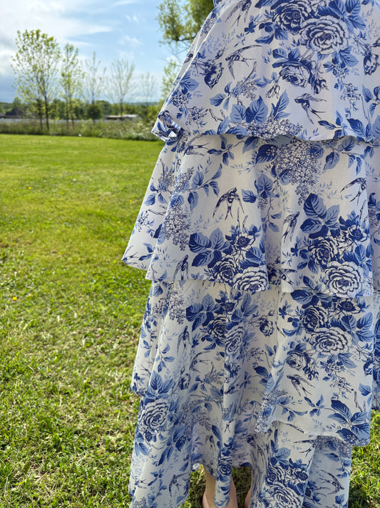Heirloom Rose Tiered Maxi