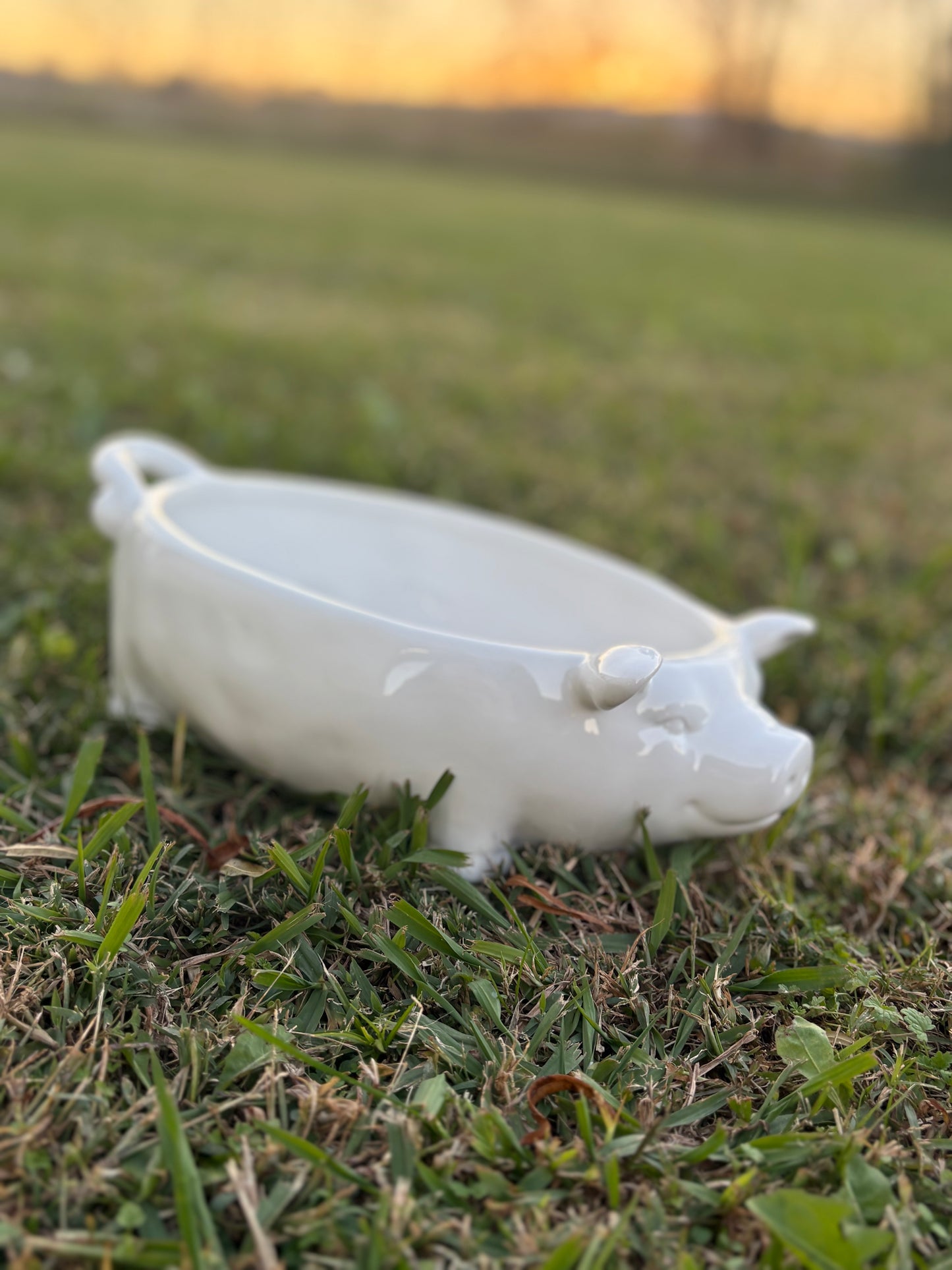 Farmhouse Pig Bowl