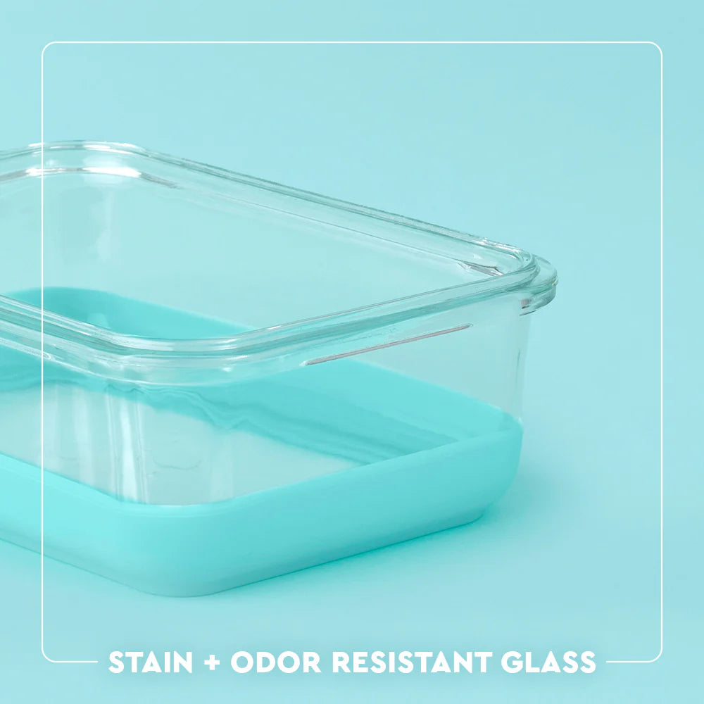 Pink 3pc Glass Food Storage