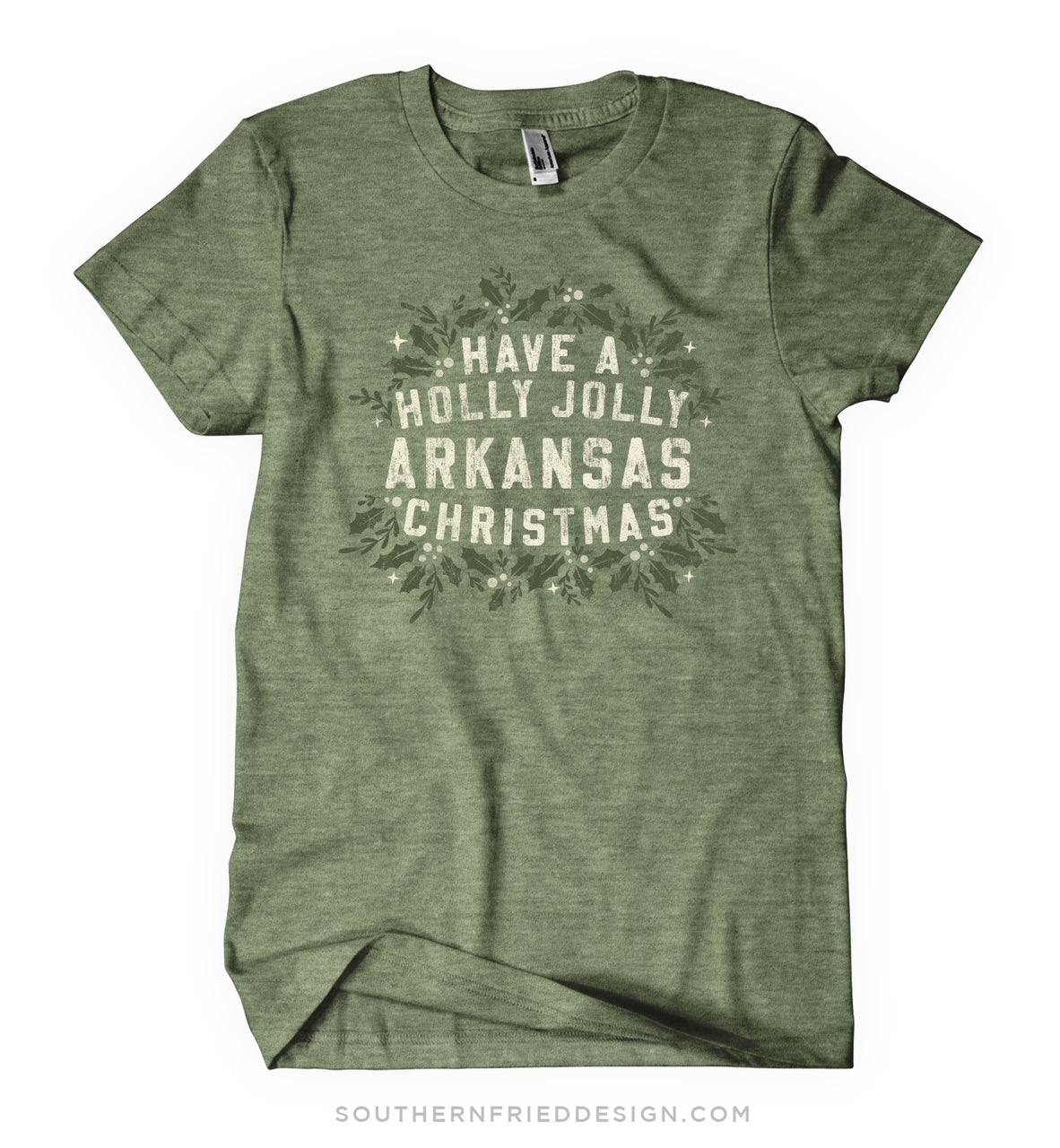 Holly Jolly Arkansas Christmas Tee