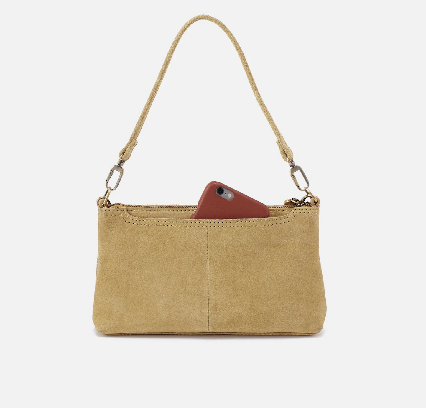 Twilight Fern Suede Leather Darcy Crossbody With Charm