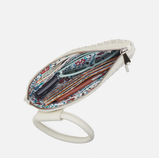 HOBO Sable Woven Leather Wristlet – Whitecap