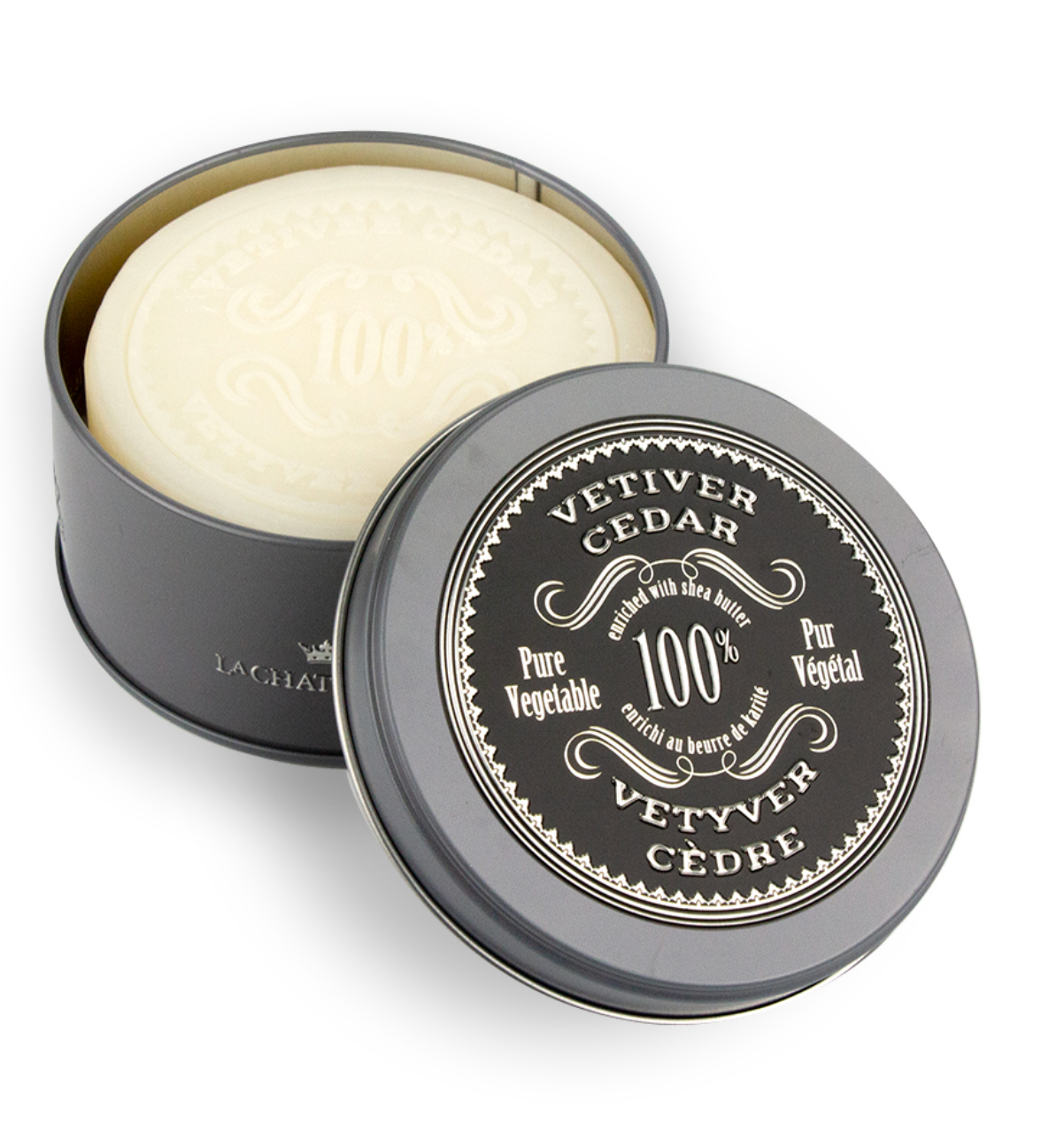 La Chatelaine Shaving Soap | Plant-Based Shave Soap in Travel Tin