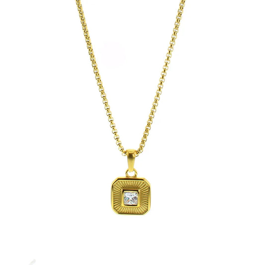 The Remy Waterproof Gold Pendant Necklace