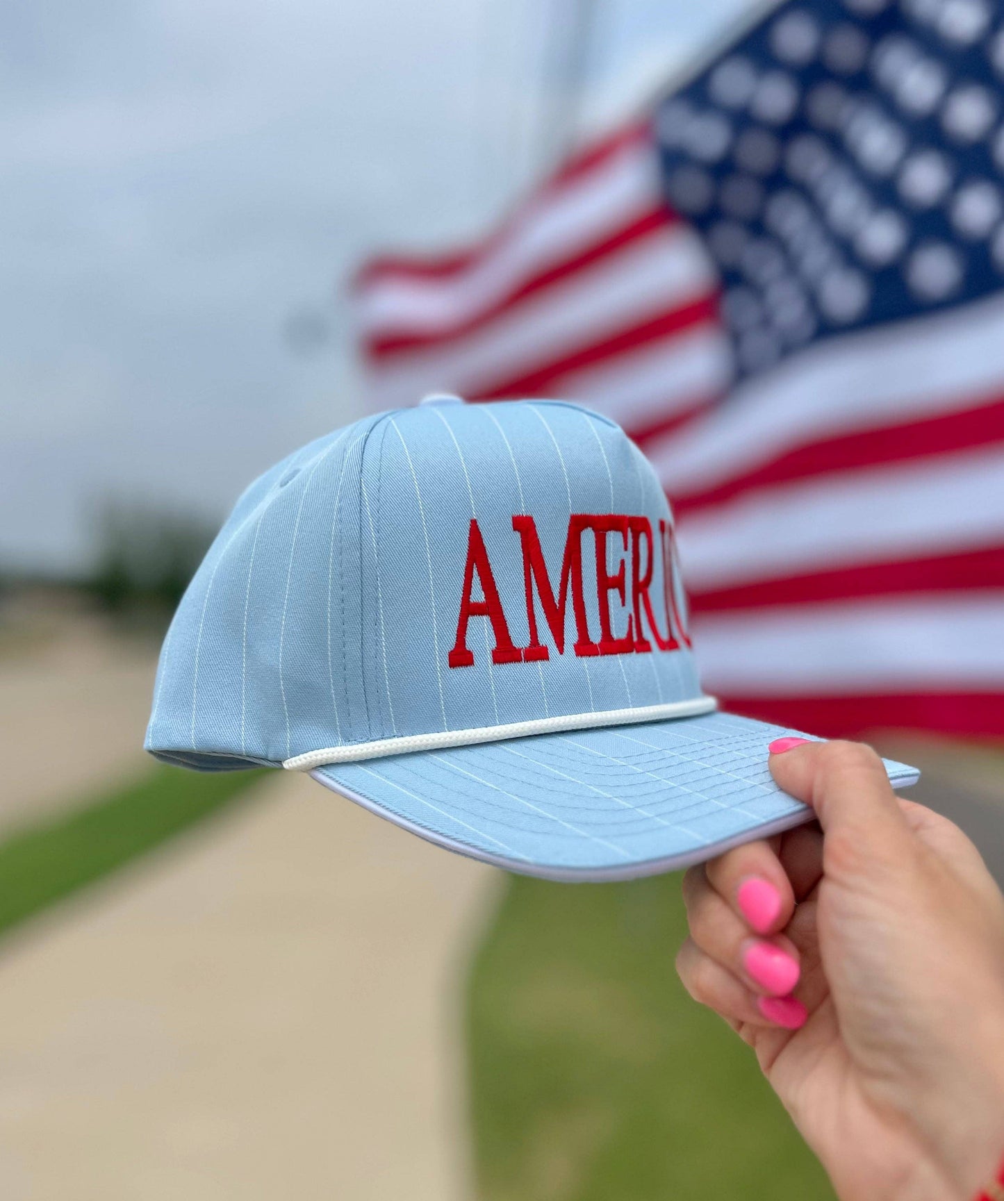 America Pinstripe Hat