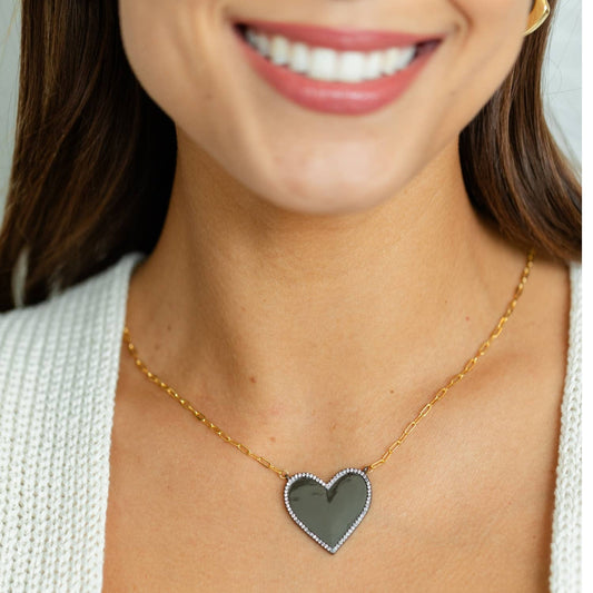 Bold & Beautiful Statement Heart Necklace