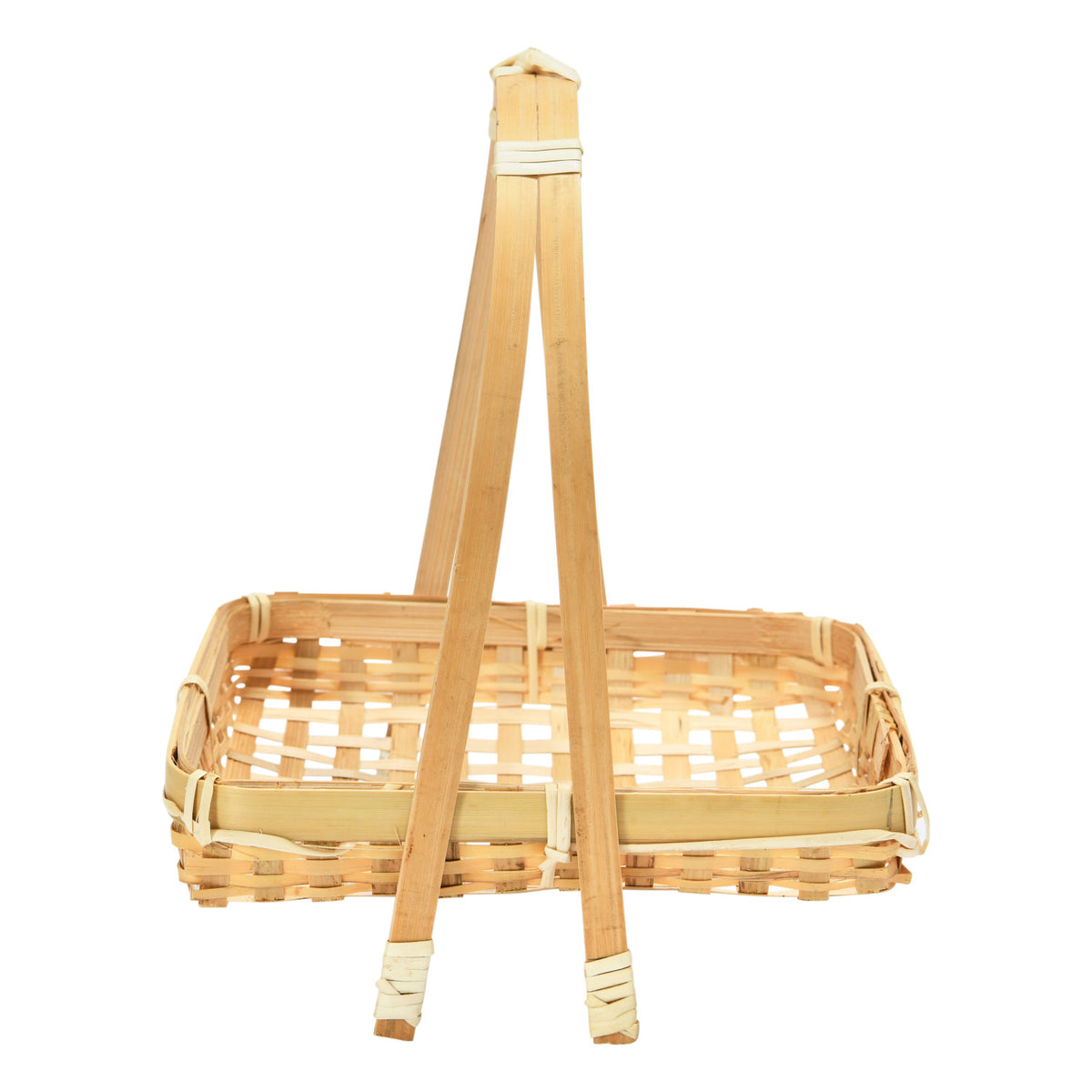 Woven Rattan Display Stand with Removable Tray – 7"
