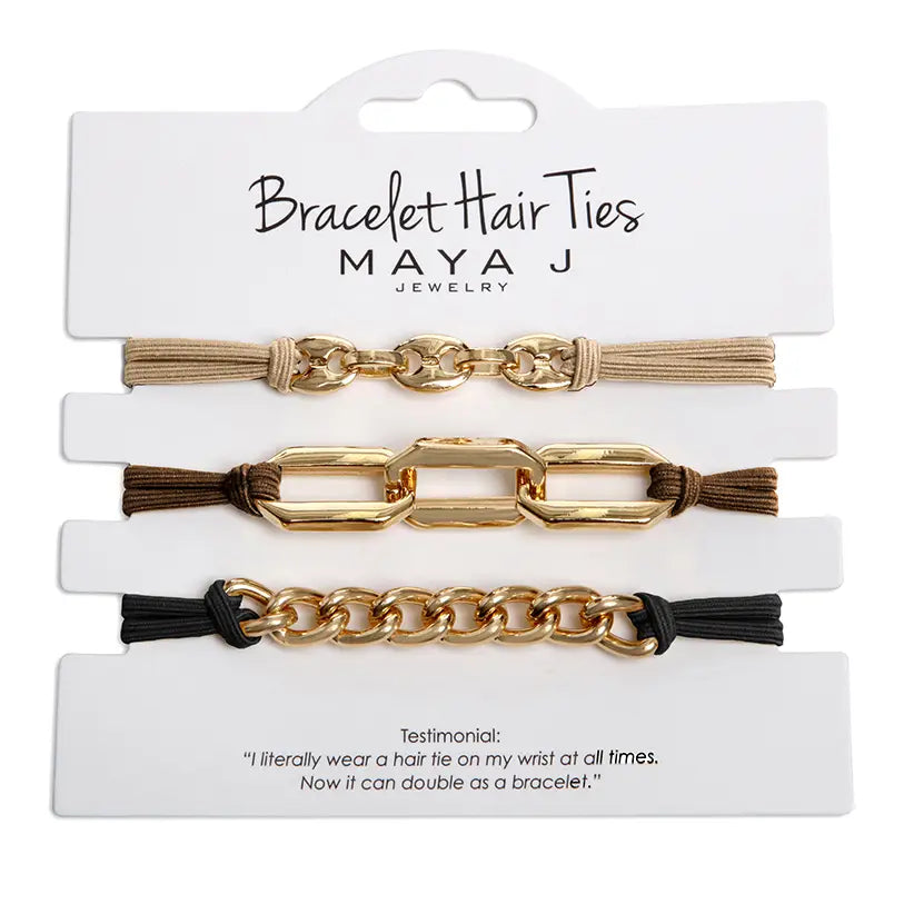 2-in-1 Bracelet Hair Tie Set
