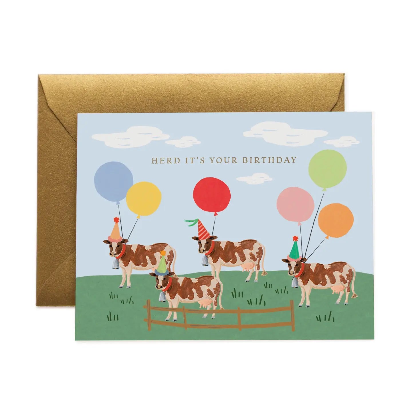 Herd It's Your Birthday" Greeting Card | Funny Farm Birthday Card
