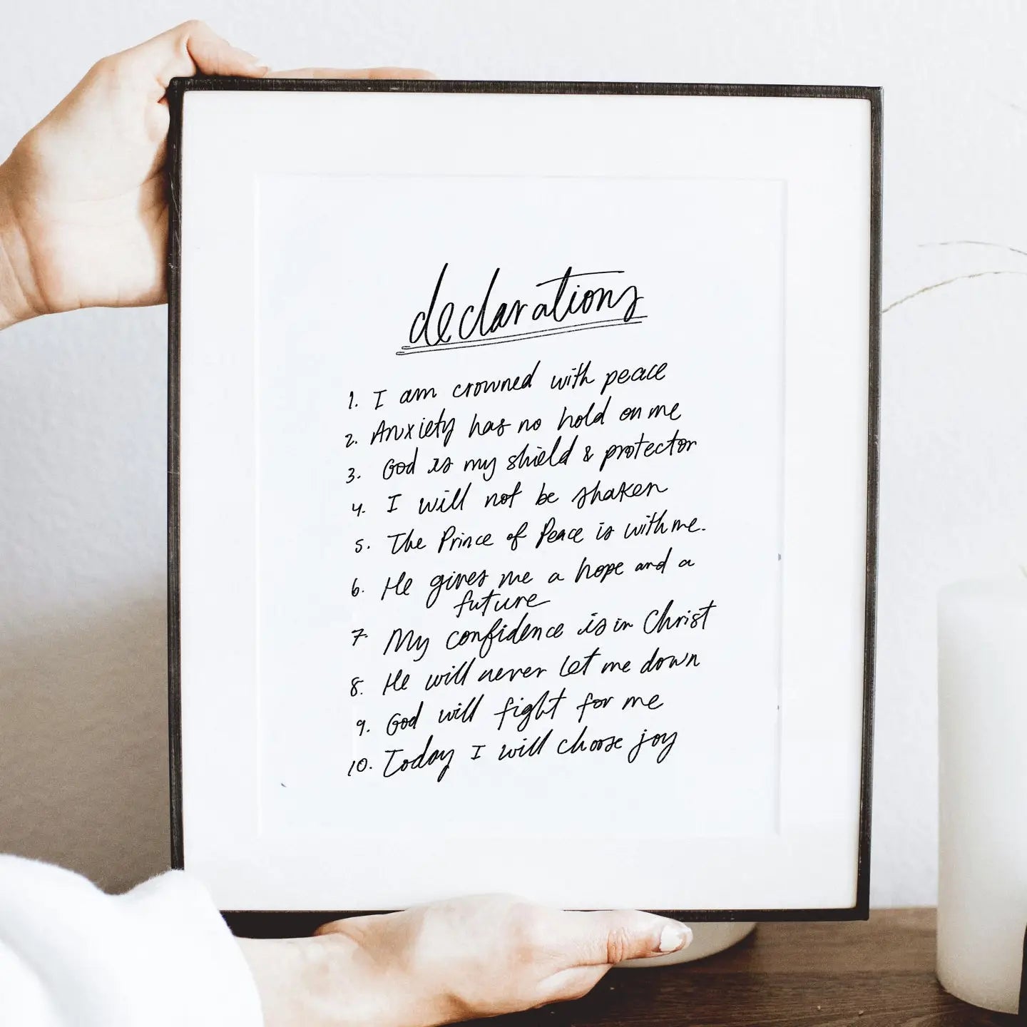 8x10 Declarations Print