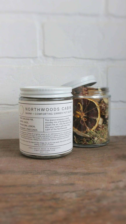 Northwoods Cabin | Warm + Comforting Simmer Pot Blend