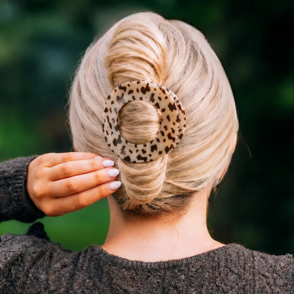 TELETIES Circle Flat Hair Clip – Multiple Sizes & Colors