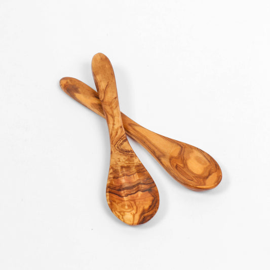 Mini Olive Wood Spoon – Handmade Spice Spoon