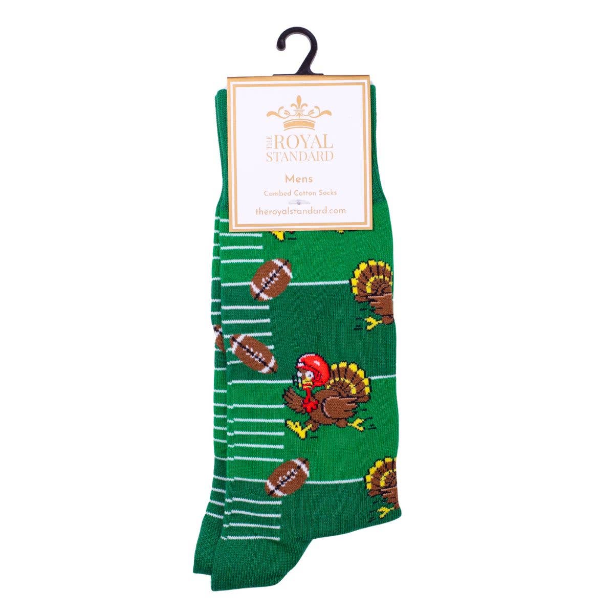 Men's Football Turkey Socks Green/Multi One Size