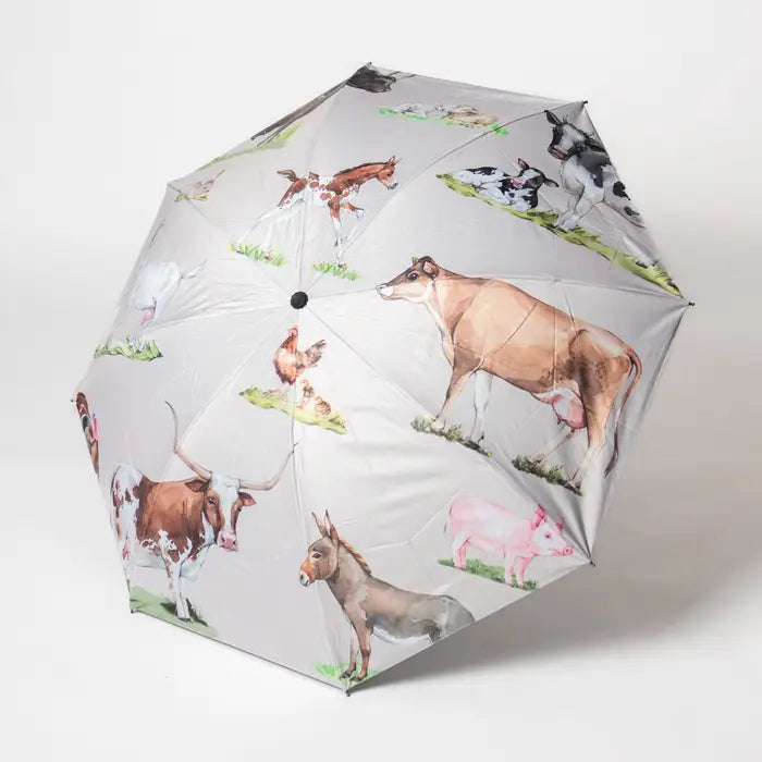 Watercolor Spring Animals Umbrella
