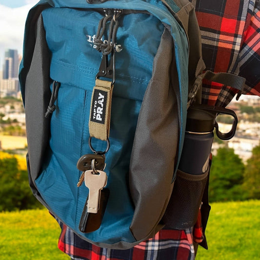 Tactical Carabiner Keychain Tap To Pray