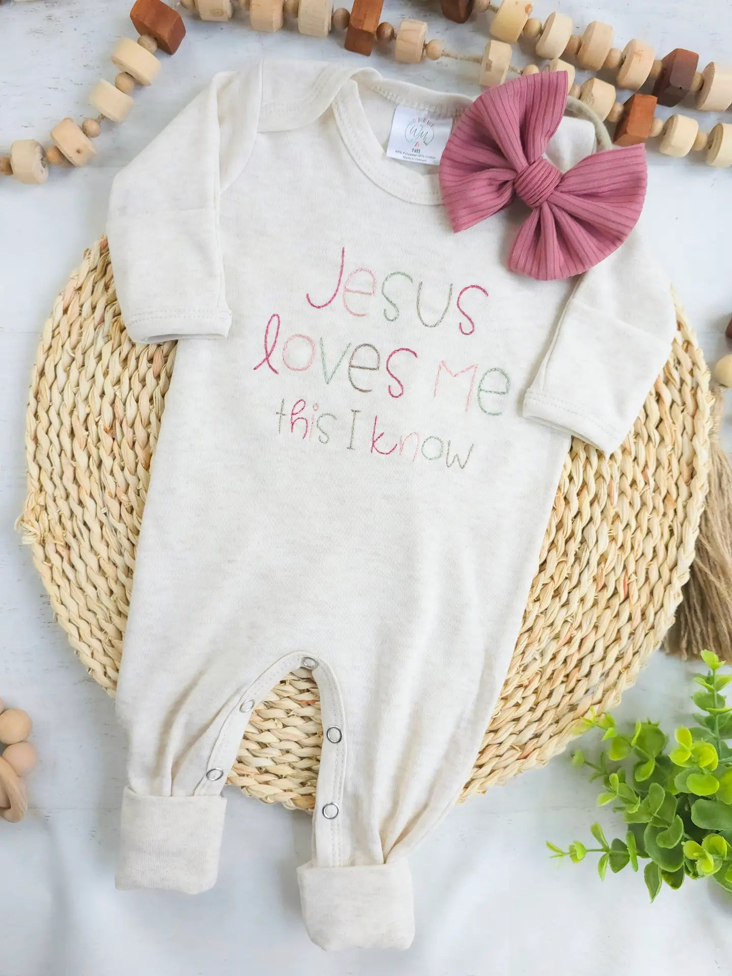 Jesus Loves Me Baby Romper | Boy or Girl