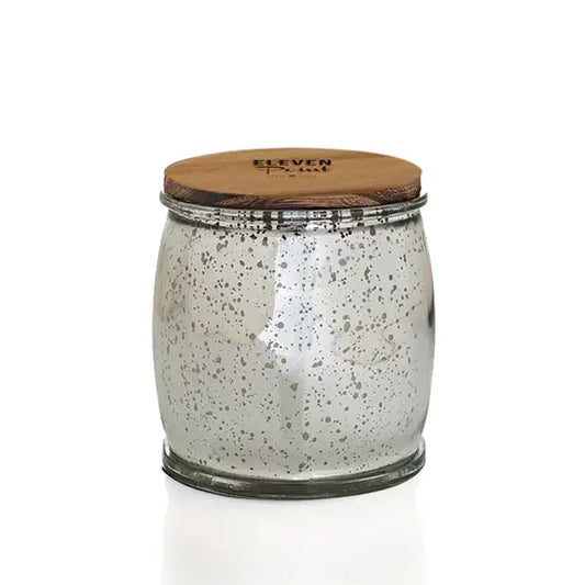 Silver Mercury Float Trip Candle