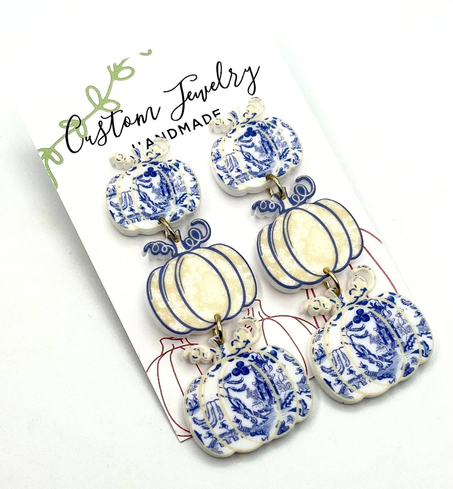 Fall Pumpkin Earrings