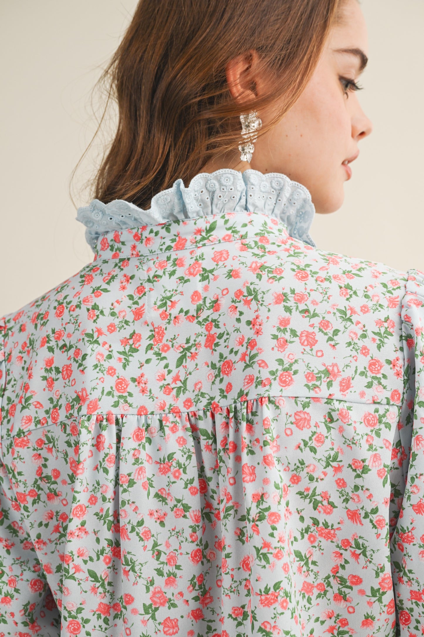 Heirloom Bloom Ruffle Top