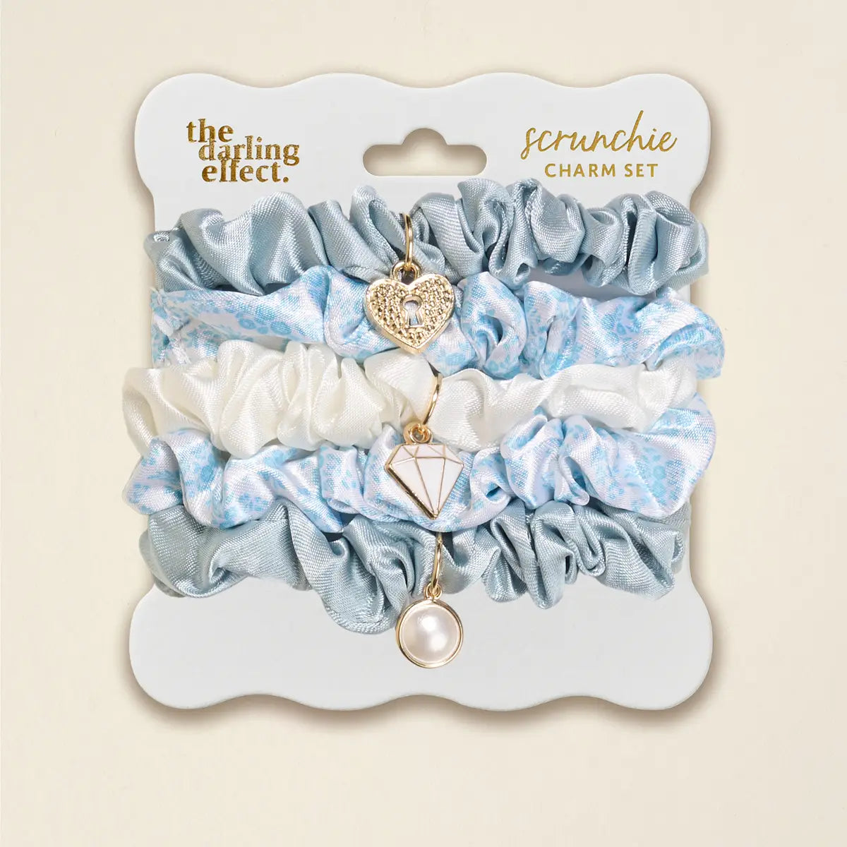 Something Blue Scrunchie Charm Set