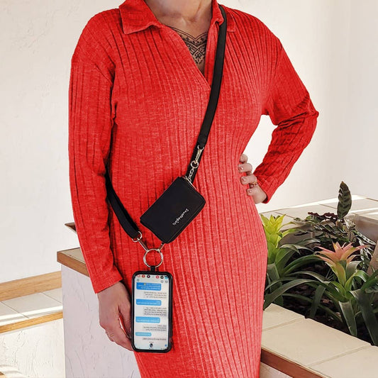 Sage - Sage Pouch Clip & Go Strap with Pouch Brushed Vegan Leather Collection