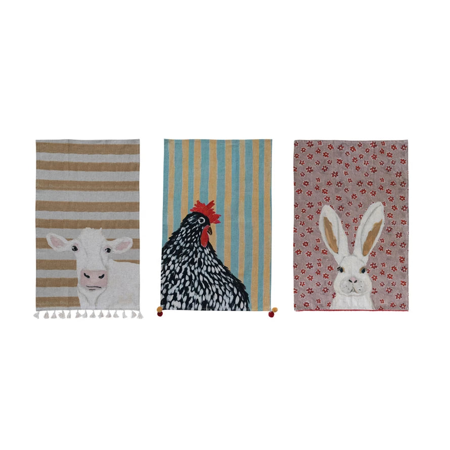Country Chic Farm Tea Towel