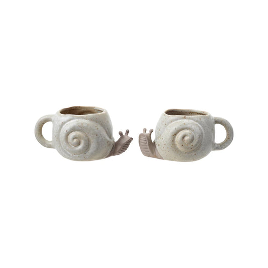 12 oz. Stoneware Snail Shaped Mug
