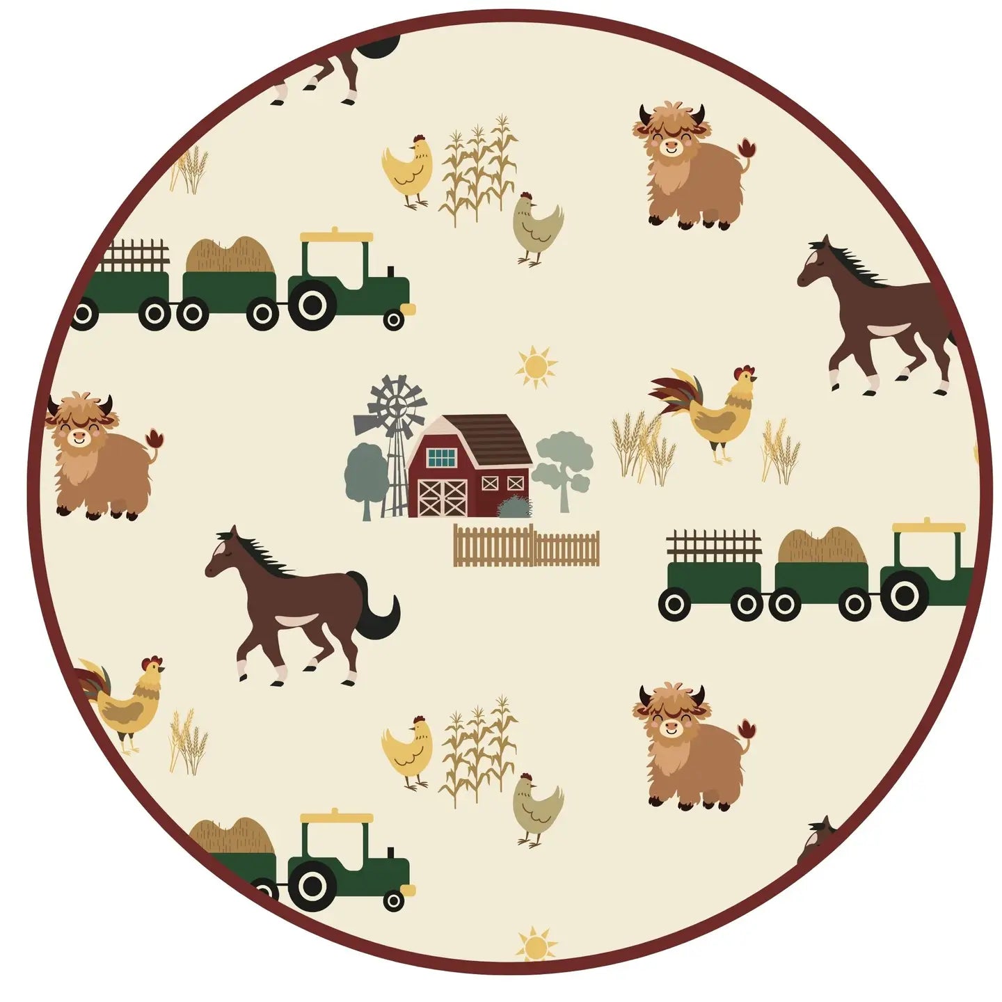 On the Farm Bamboo Gown and Hat Newborn Baby Gift Set