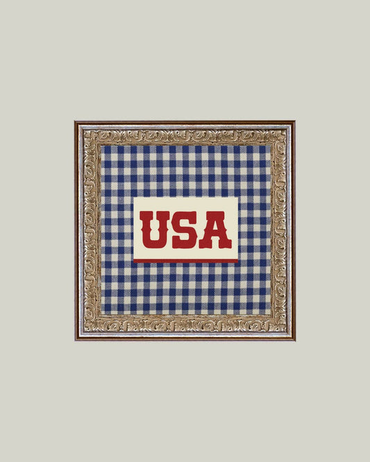 Plaid USA Framed Antique Art: 6x6