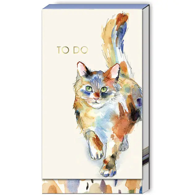 Calico Cat Foldover Notepad