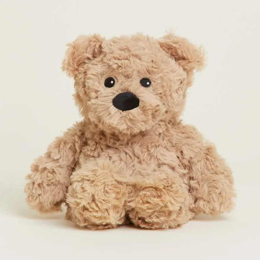 Brown Curly Bear Warmies Junior