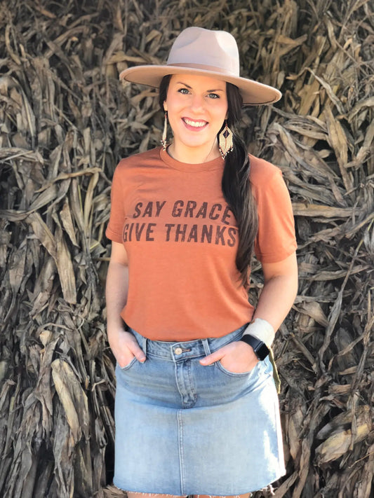 Say Grace Give Thanks Tee