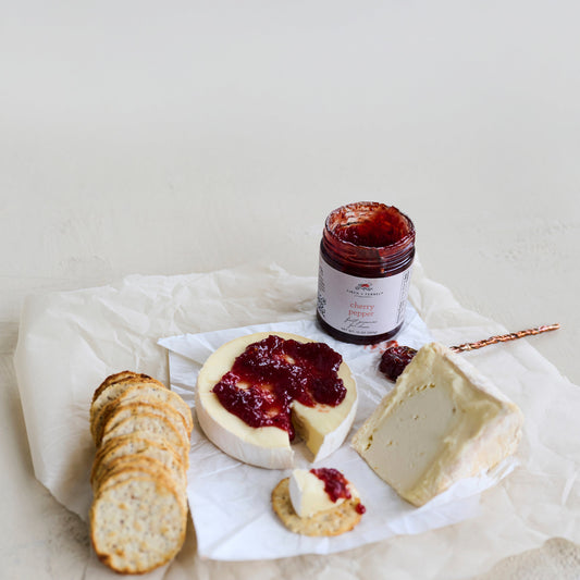 Finch + Fennel Cherry Pepper Fruit Preserves for Cheese 10 oz gourmet charcuterie spread