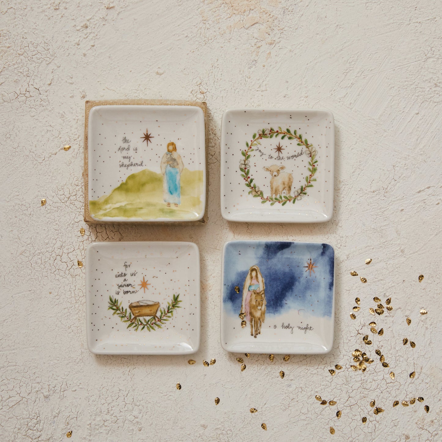 Christmas Stoneware Trinket Dish