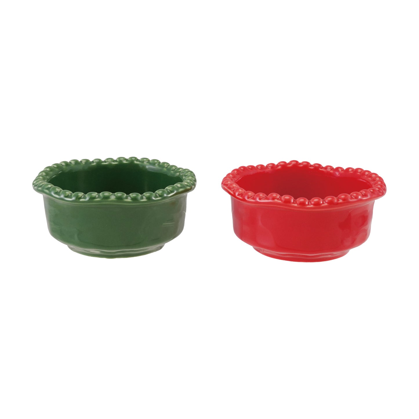 Hobnail Stoneware Snack Bowl