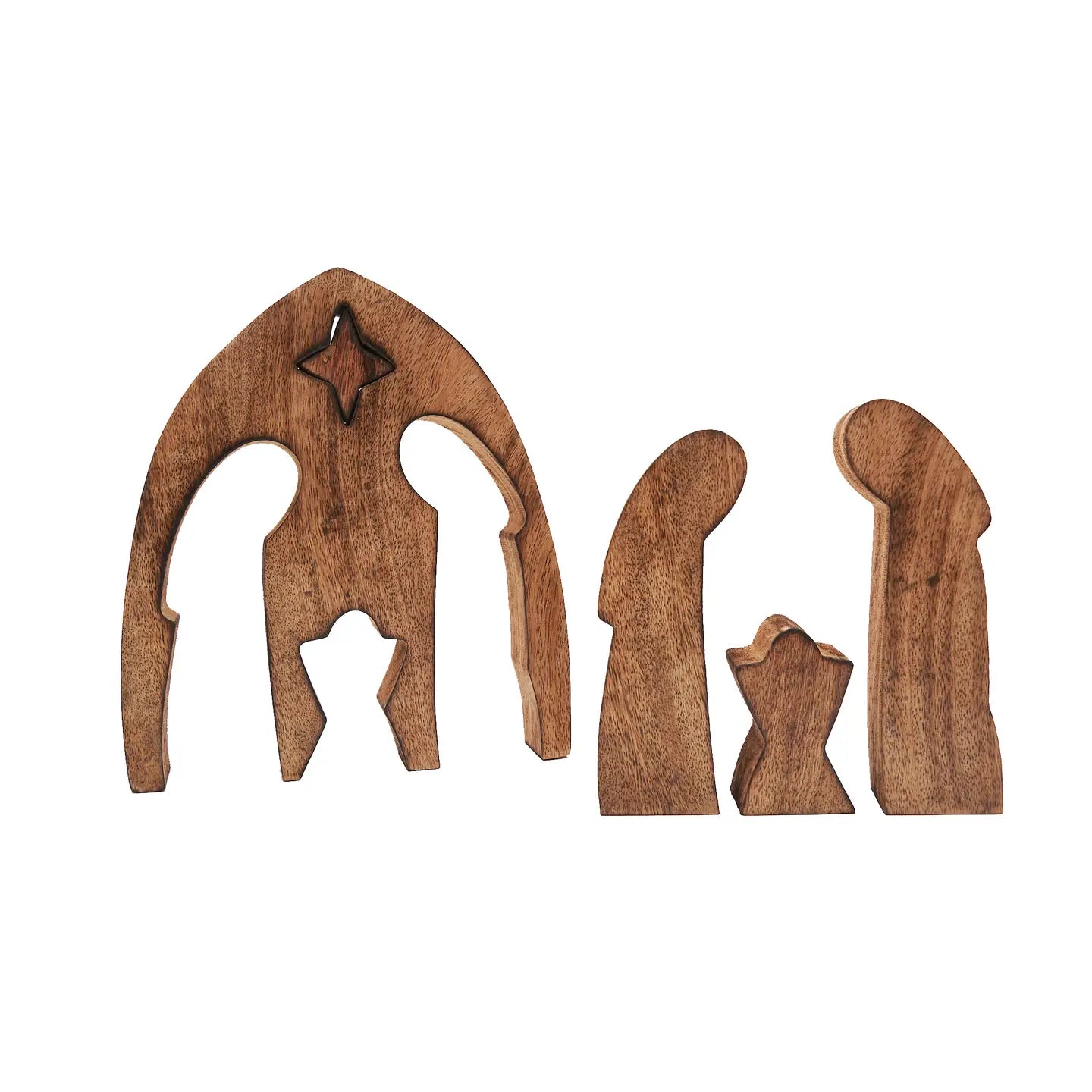Christmas Nativity Wood Puzzle Decorative Figurine