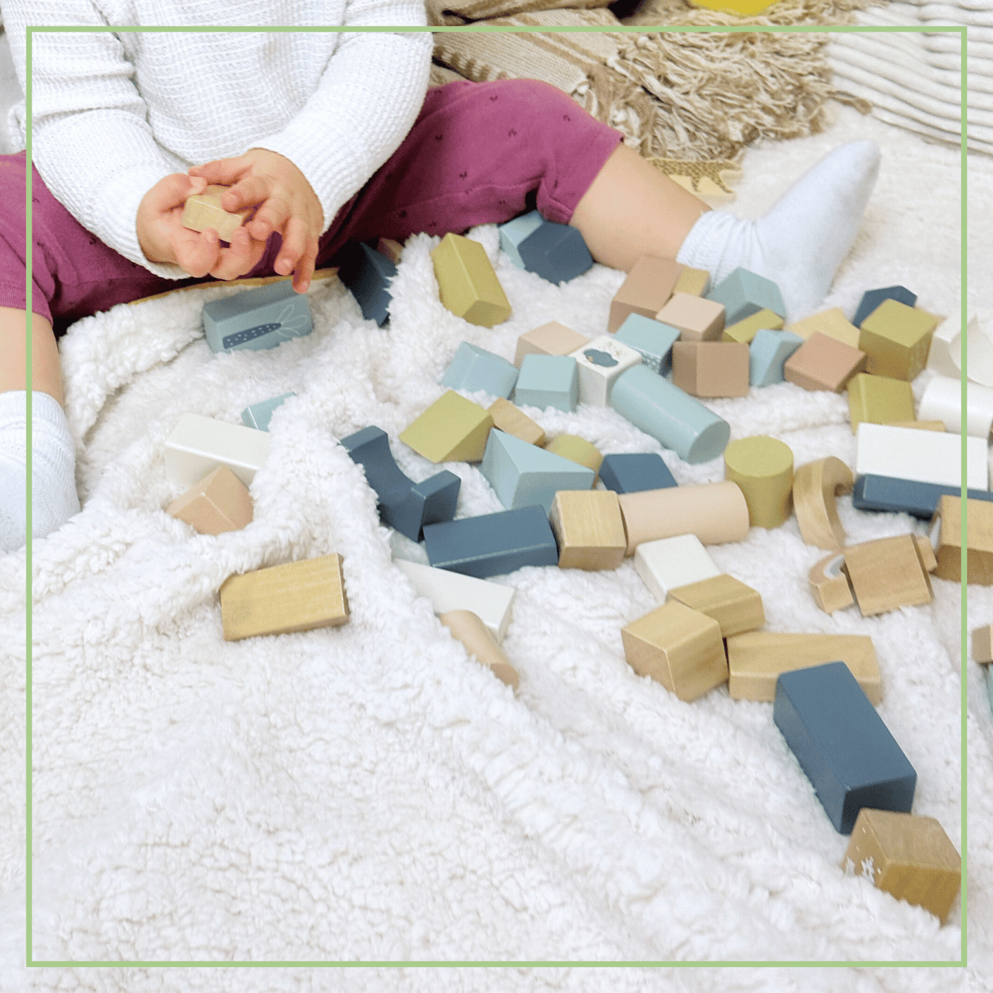 Wooden Building Blocks Set