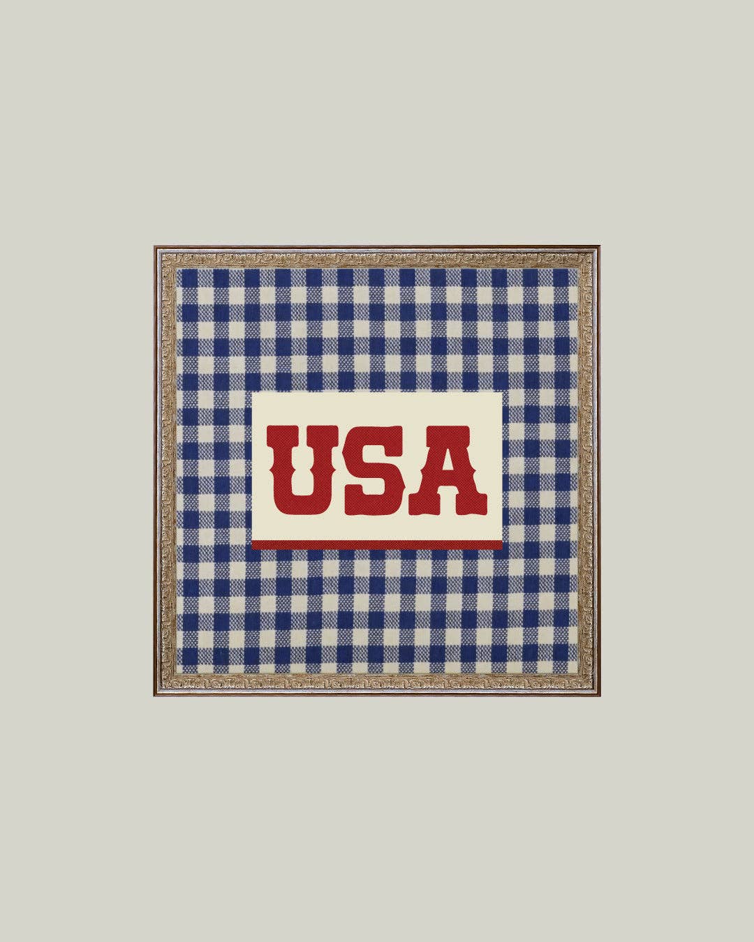 Plaid USA Framed Antique Art: 6x6