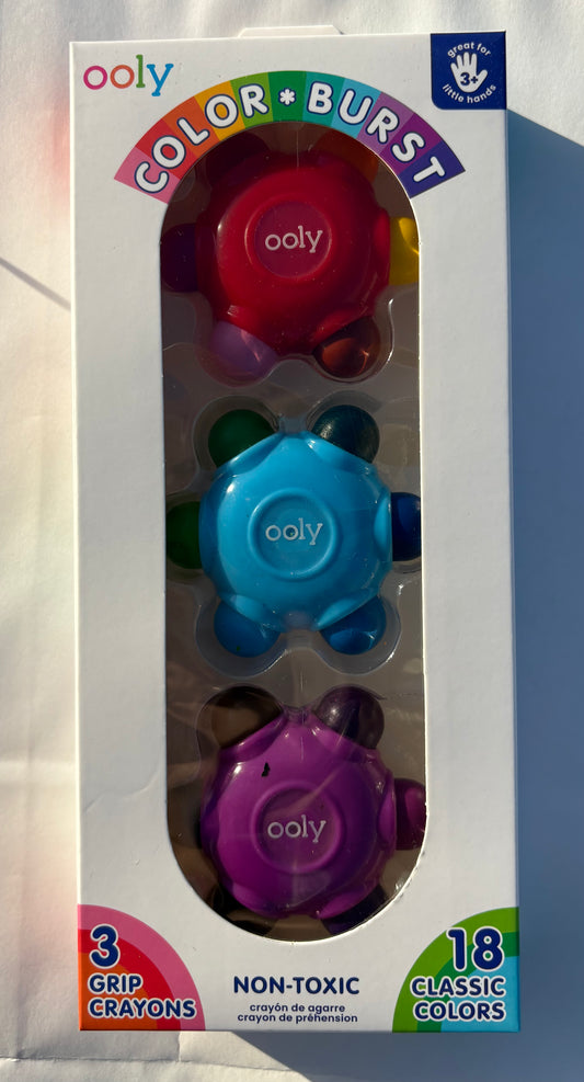 Color Burst Easy Grip Crayons