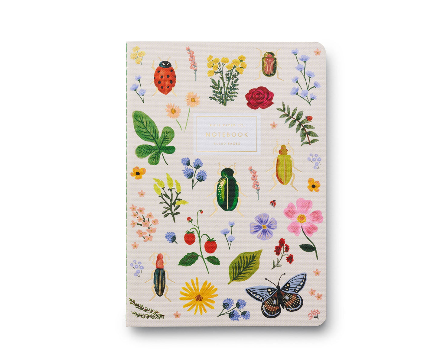 Garden Insect Stitched Notebook