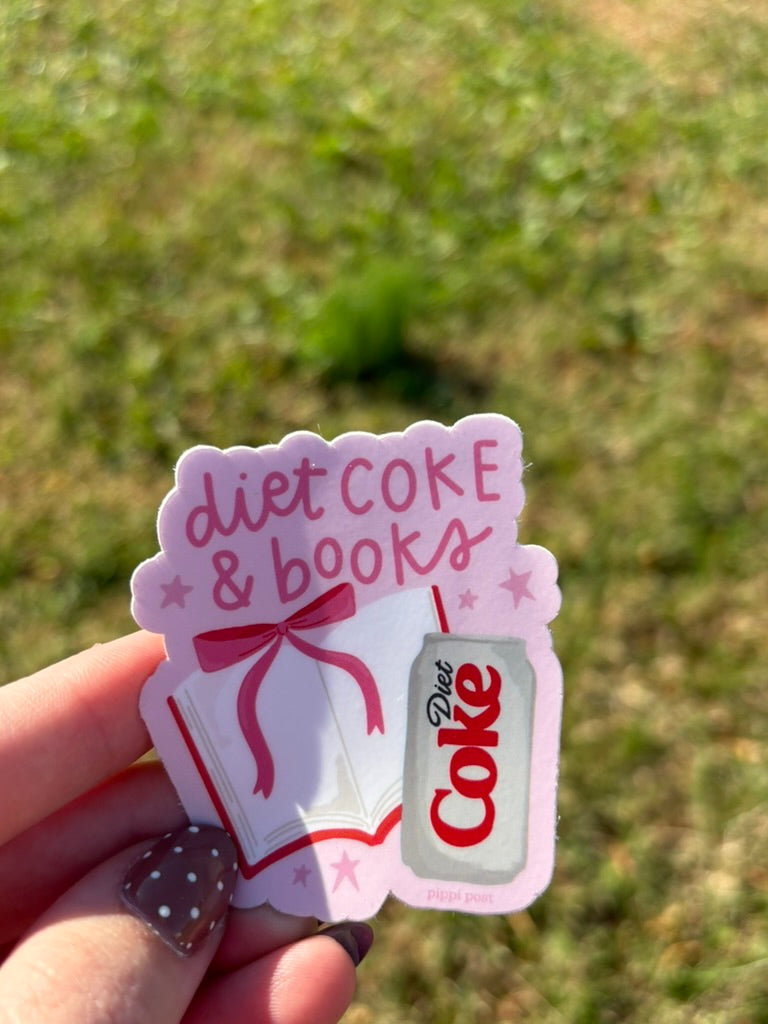 Diet Coke & Books Stickers