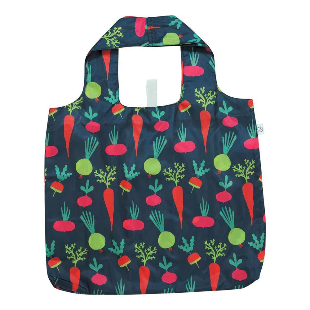 Root Veggies Blu Reusable Shopping Bag